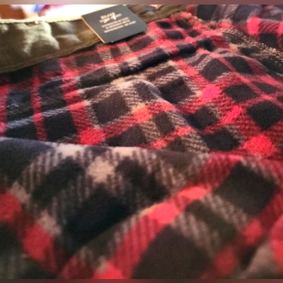 Mens Olive Green Fleece Lined Carpenter Denim Jeans Relaxed Straight Leg 36w×34L - Picture 6 of 11